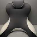 Reading Pillow for Sitting in Bed, 22H Back Pillow for Sitting Up,Lumbar Rest & Neck Support Bed Pillows,Backrest Bed Chair with Arms for Reclining,Gaming,Resting,Watching TV in Couch or Floor (Grey&white)