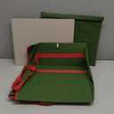 ZOBER Nutcracker Storage Containers - Ornament Christmas Figurine Storage Box - Christmas Village Containers Fits Up to 8 15-Inch Figurines & Xmas Decorations Accessories - Green