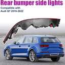 FEXON Left Driver Side Rear Bumper Reflector Tail Light Fog Lamp Compatible with 2016-2022 Audi Q7 Replace 4M0945095