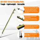 GR1000T 10’’ Direct-Reading Grade Rod, Optical Version Elevation Rods From 5’10-1/2’’ to 10’1-3/4’’ with Large Scales and Easy to Read, 10-Foot Length Measurements in Feet, Tenths, Hundredths
