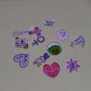 16PCS Kawaii Purple Cartoon Iron On Patches, Cute Decor Patches for Backpacks Aesthetics AppliquesEmbroidered Beach Hawaiian Sew On/Iron on Patches for Backpacks,Jeans,Jackets,Clothes DIY Craft (1.2-2.8 inches)