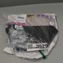 16-Piece Black Peel and Stick Backsplash Hexagon Tile, 9"x7.87" Self Adhesive Glossy Finish SPC Stick on Wall Tiles for Kitchen, Bathroom, Fireplace (5.94 SQ.FT)