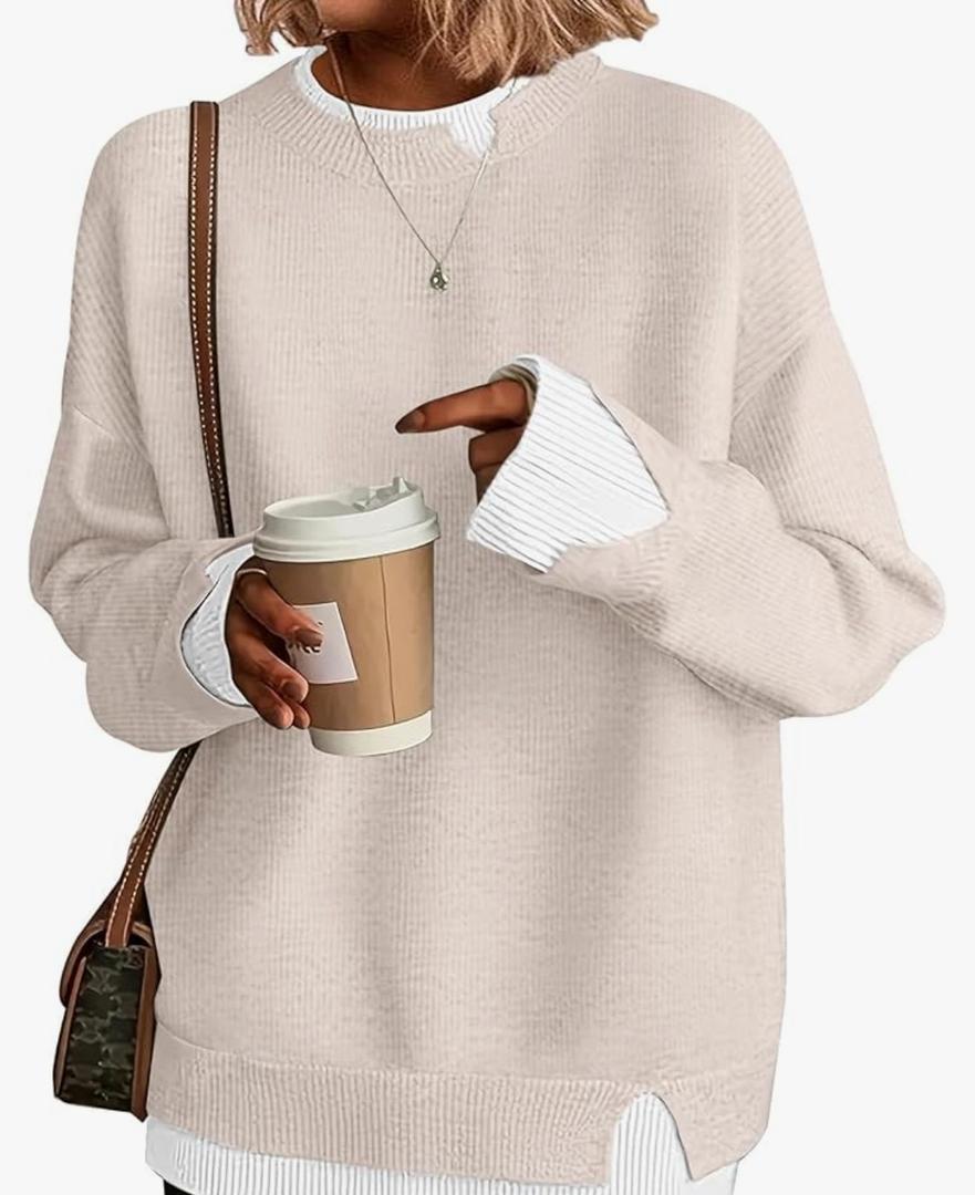 Disamer Womens Sweaters Fall Clothes Fashion 2026 Cowboy Chic Knit Cozy Sweater School Teacher Outfits Long Sleeve Pullover L