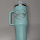 ROSTANTEN Sister Gifts from Sister, Sisters Birthday Gift Ideas, Gifts for Sisters - 40 oz Travel Cup Insulated Tumbler with Handle & Straw