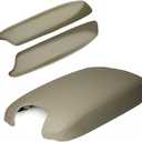 A ABIGAIL Compatible with 2008 2009 2010 2011 2012 Accord Sedan Center Console Armrest Cover & Front Door Panels Armrest (Beige)