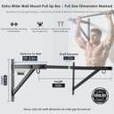 Wall Mounted Pull Up Bar, 51'' Pull Up Bar 560LBS Capacity,
