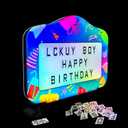 GLITCHCORE LED Bottle Service Sign - Acrylic VIP Club Light Lightweight Handheld for bottle girl sign with Interchangeable Letters Numbers (4 set Letters 2set Numbers) Suitable for bar partiesblue