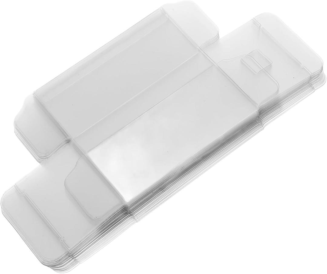 Anneome 30pcs Candy Boxes Pvc Wedding Favor Packaging for Birthday Parties Lightweight and Easy to Use for Treats and Special Occasions (9.00X5.00X0.38CM, Transparent)