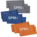 SPRI Flat Bands 3-Pack - Resistance Band Kit Set with 3 Levels of Resistance - Exercise Bands for Strength Training, Flexibility, & Body Workout - Versatile Fitness Tool - Light, Medium, and Heavy