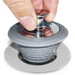Bathtub Drain Stopper, Sink Stopper, Tub Stopper, Bathtub Drain Plug, Universal Bathroom Bath Tub Drain Stoppers, Shower Drain Cover Replacement Jets Hair Catcher Topper Rubber Strainers(Patented)