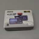 4K 3 Channel Dash Cam with 64GB Card, 4K+1080P+1440P Dash Cam Front and Rear Inside, Dash Camera for Cars with Motion Detection, 24H Parking Mode, Super Night Vision, Loop Recording