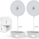 Magnetic Charger for iPhone 17,Mag-Safe Fast Wireless Charging 2Pack 6Foot Magnetic Apple Charger Pad with 2Pack USB C PD Fast Charging Block for iPhone 17/17 Pro/16 Pro Max/Plus/15/14,AirPods 3/Pro 2