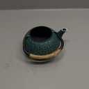 Sotya Cast Iron Teapot, 30oz/900ml Japanese Tetsubin Tea Pot with Infuser for Loose Leaf and Tea Bags, Tea Kettle Coated with Enameled Interior for Stove Top, Dark Green