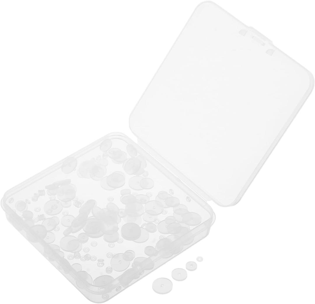 NOLITOY Earring Pads Cushions Clip Ons Silicone Earring Backs for Jewelry Making for Sports Soft Safety Backs Supplies