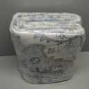 Machine Washable Rugs Nursery Rug 6x9 Cute Girl Non Slip Low Pile Water Repellent Soft Print Pattern for Bedroom Indoor Decor Kids Playroom Blue white