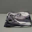 weesire Black and Grey Blackout Curtains Modern Striped Decorative 100% Light Blocking Darkening Grommet Grey Curtain for Living Room Villa, Bedroom Gray and White 2 Panels Set, 52x63 Inches