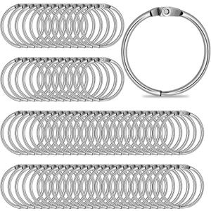 500 Pack 1.2 Inch Loose Leaf Binder Rings 30mm Metal Office Book Rings Office Book Flashcard Ring Metal for Index Cards, Notebooks, Flashcard, Papercards, DIY Crafts, Keychain