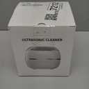 Ultrasonic Retainer Cleaner Machine, 48kHz Dental Cleaning Pod for Night Guards, Mouth Guards, Aligner, Braces, Toothbrush, Jewelry, Ultrasonic Dentures Cleaner with Digital Timer, 220ML, White