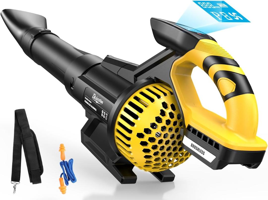 Cordless Leaf Blower Compatible with Dewalt 20V MAX Battery (NO Battery), 710 CFM/180 MPH Brushless Electric Leaf Blower with Shoulder Strap, 3-Speed Modes, Handheld Blowers for Lawn Garden Yard Care