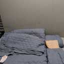 WDCOZY King Size Quilt Set 3 Piece Oversized Bedspread Set with 2 Shams, Lightweight Soft Coverlet for All Season, King Size
104"x90"
, Blue