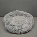 JOLLYVOGUE Dog & Cat Bed, Calming Anti-Anxiety Pet Bed for Small Dogs, Fluffy Donut Cushion for Small and Medium Pets (23") (01 - Light Grey)