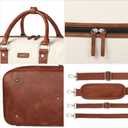 Weekender Bag for Women, Large Overnight Bag Canvas Travel Duffel Bag Carry On Tote with Shoe Compartment 21" 3Pcs Set