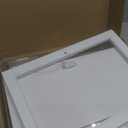 Goozii White Double Layer Bread Box for Kitchen Countertop, 2 Tier Counter Breadbox for Homemade Bread, Large Bread Storage Container Holder Keeper for Sourdough Loaf Storage (Bamboo Wood)