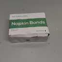 NATURALABEL Standard Napkin Band, Paper Napkin Rings Self Adhesive 2000-Count (Black) (1 Boxes (2,000 Units))