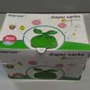 Baby Disposable Diaper Bags 500 Count Easy-To-Tie Diaper Sacks Enhanced Odor Control with Lemon Scent for Diaper Disposal or Pet Waste