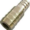 Stainless Steel Hose Barb Fitting Reducing Union 1" Barbed x 5/8" Barbed Reducer Splicer Mender Adapter Coupler, 2" Length (Pack of 2)