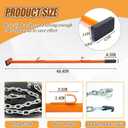 46.4inch Long Pulling Stick Tool, Boats and Cars Smoothing Tool, Universal Heavy Duty Auto Body Repair Tools for Bumper, Hood, Panel and Deck Dent Fix