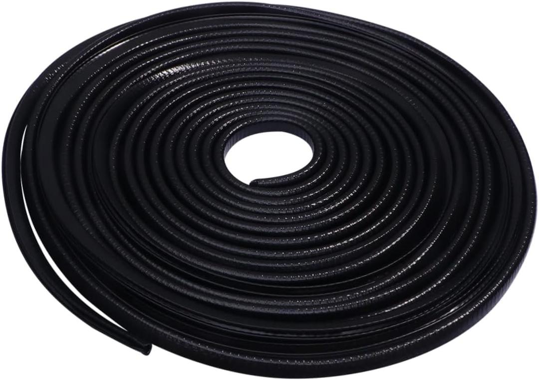 Gatuida Flexible PVC Car Door Seal Aluminum Metal Clips Easy Installation Weatherproof Sealing Strip