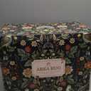 Rugcomf Living Room Rug 6x9 Rug Machine Washable Boho Area Rug Non Slip Vintage Low Pile Large Rug for Living Room, Bedroom, Farmhouse, Dining Room, Kids Playroom (Dark Espresso)