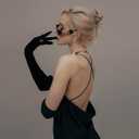 VIBILIA Long Opera Gloves for Women, 1920s Satin Tea Party Gloves Costume, Stretchy Adult Size Glove for Wedding Bridal Dress (Black)