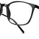 Gaoye Blue Light Blocking Glasses Women/Men, Computer Gaming Fake Eyeglasses Anti UV Ray-Spring Hinge (**Black)