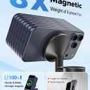 Hevanto 2026 3 in 1 Wireless Charging Station for Apple MagSafe Charger, 15W Fast Magnetic Mag-Safe Charger Stand for iPhone 17 16 15 14 13 12 17e Apple Watch AirPods Series, Gifts for Men