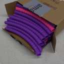 Sratte 12 Pcs Toy Hoop for Kid Detachable Adjustable Toy Hoop Colored Hoop Exercise Ring Plastic Circle for Kid Teen Gymnastics Dog Agility Equipment, Require Self Assembly(Simple Colors, 24 Inch)