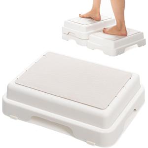 Shower Bath Step Stackable Bathtub Non Slip Safety Step Stool, Indoor/Outdoor Handicap Wideing Hands Free Platform Medical Portable Stack-Able, for High Beds, Kitchens, Bathroom