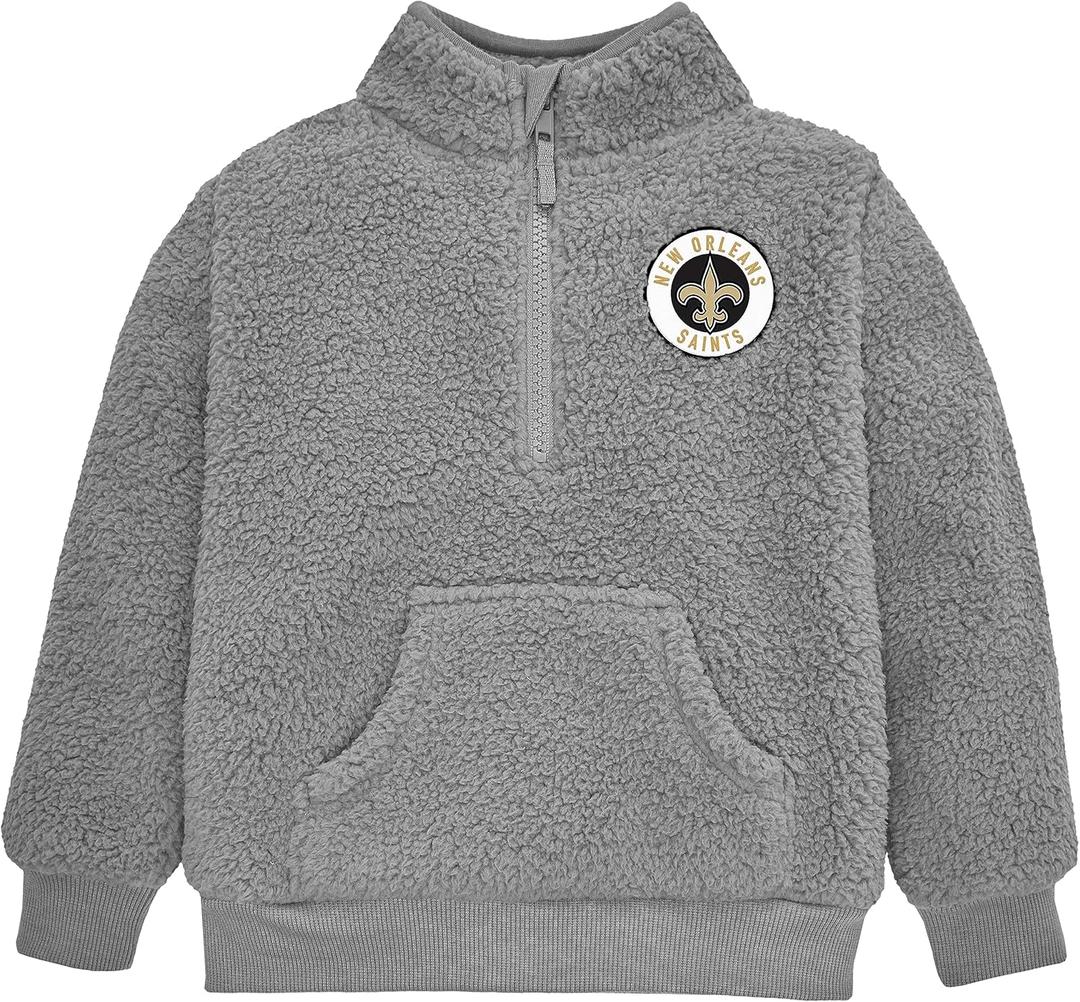 Gerber Baby NFL Team Sherpa Mock Neck Pull Over Sweatshirt (Gray)