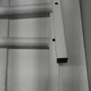 KLSMYHOKI Standing Desk Adjustable Height, Mobile Stand Up Desk with Wheels Small Computer Desk Rolling Desk, Portable Laptop Desk White Standing Table Home Office Desks 16"x31.5" Height 27"-43.5"