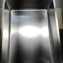 Ohtomber Stainless Steel Litter Box - Large Metal Cat Litter Box Pan High Sided, Never Absorbs Smell, Easy to Clean Non Stick Litterbox Tray Toilet Pet Supplies for Indoor Big and Small Cats, Kitten (23.4"L x 15.6"W x 6"H)