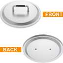 DcYourHome Fire Pit Lid for Solo Stove Bonfire Accessories 19.5" Bonfire Fire Pit Cover, Stainless Steel Solo Stove Lid Bonfire 2.0 Shield with Handle for Other Outdoor Fire Pits (silver)