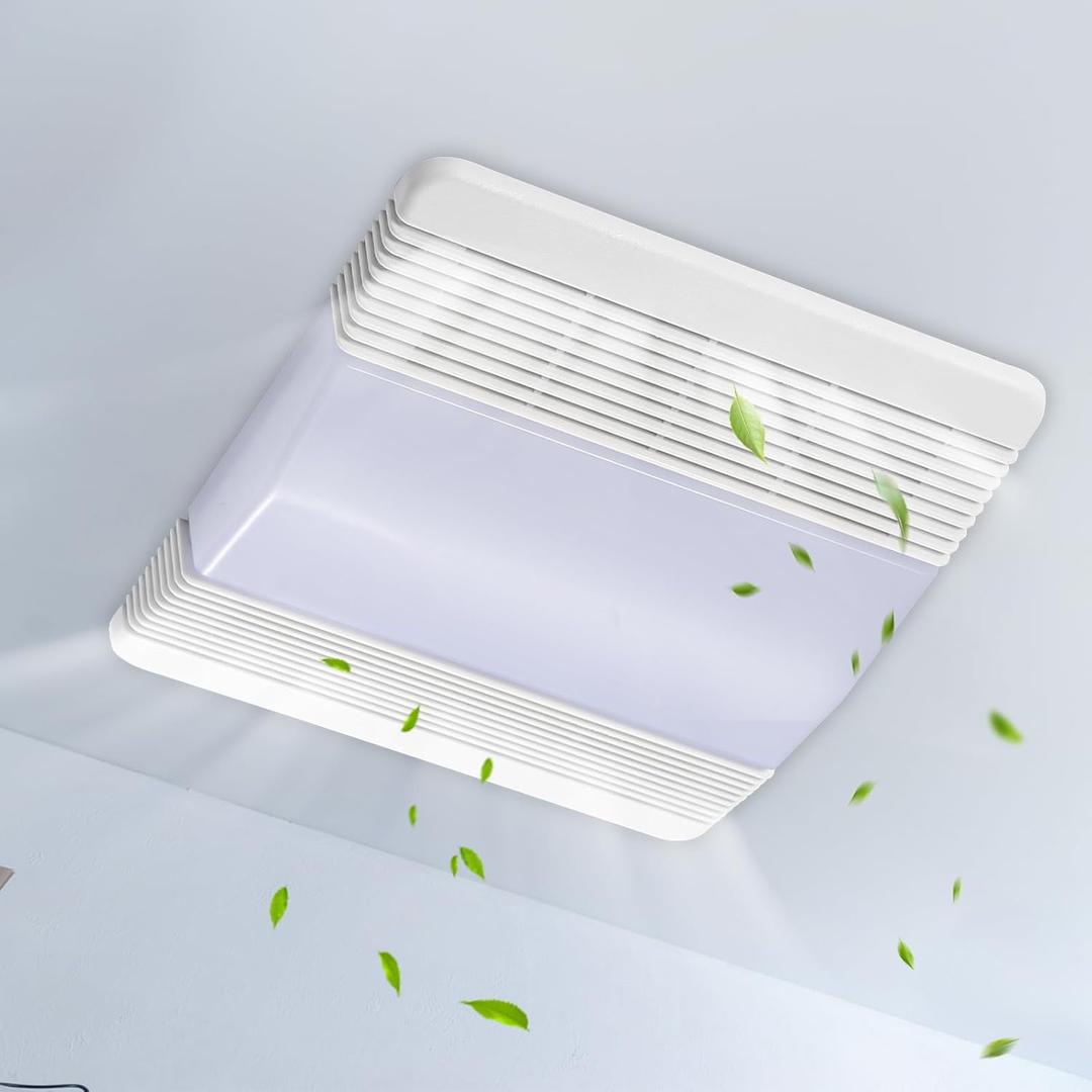85315000 Vent Fan Cover Grille And Lens Replacement Parts for Nutone Bathroom Ventilation Plastic Cover, Bathroom Fan Exhaust Fits Broan-Nutone 663,663N,663FL,663LN,669L,669LN,669FN,770F,763RLN,769RLN