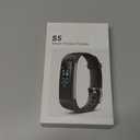 Fitness Tracker with Heart Rate Monitor/Step Counter/Calories, Activity Tracker Smart Watch Sleep Monitor IP68 Health Tracker Pedometer for Man Women (Black)