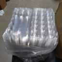 LSGENGXCY 60packs 18-Egg Cartons Cheap Bulk, 3 * 6 extra large Clear plastic egg cartons for Family, Farm, Markets, Display
