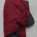 Weighted Blanket for Adults (12lbs, 60"x80" Queen Size) - Cooling and Breathable Heavy Blanket for 110-130lbs with Glass Beads - Soft Thick Blanket for All-Season Sleeping Comfort - Red Grey 