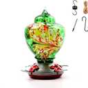 Hummingbird Feeder for Garden Large Capacity with Bee Guards, Durable & Weather-Resistant, Perfect for Attracting Hummingbirds(F) (1)
