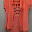 Coral Short Sleeves Blouse S