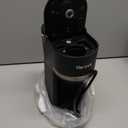 Mini Single Serve Coffee Maker for K Cup and Ground Coffee, Fast Brew One Cup Coffee Machine with Descaling Reminder and Water Window, 6 to 12 oz. Brew Sizes, Black (9.45 Inches)