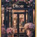 Elegant Night Storefront II Canvas Fashion and Glam, Gold Frame, 10" x 15"